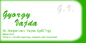 gyorgy vajda business card